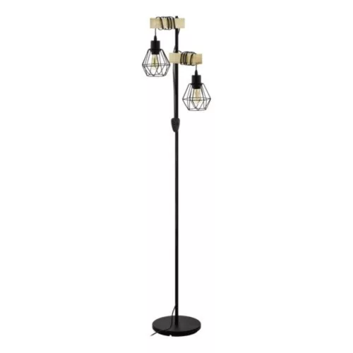EGLO, 44081, TOWNSHEND 5, floor lamp, E27, 2X60W, IP20