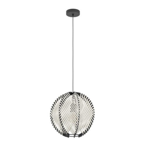EGLO, 44005, WAVERTON, pendant lamp, E27, 1X40W, IP20, white, black