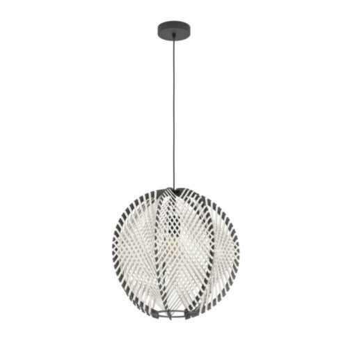 EGLO, 44006, WAVERTON, pendant, E27, 1X40W, IP20, white, black