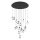 EGLO, 390413, SINDICAT, pendant, 3000 K, LED, 17X3W, Dimmable, IP20, transparent