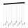 EGLO, 390414, SINDICAT, pendant, 3000 K, LED, 14X3W, Dimmable, IP20, transparent