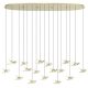 EGLO, 390399, PARATEBUENO 2, pendant, 3000 K, LED, 17X3W, Dimmable, IP20