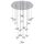 EGLO, 390402, PARATEBUENO 1, pendant, 3000 K, LED, 17X3W, Dimmable, IP20
