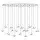EGLO, 390403, PARATEBUENO 1, pendant, 3000 K, LED, 17X3W, Dimmable, IP20