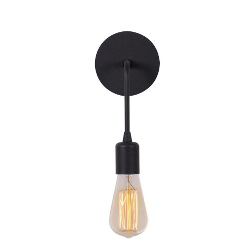 Modern Black Wall Lamp, Iron Body, E27 Socket, 27 cm