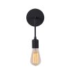 Modern Black Wall Lamp, Iron Body, E27 Socket, 27 cm