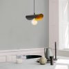 Modern Black & Gold Chandelier, 106 cm | Metal Body, E27