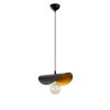 Modern Black & Gold Chandelier, 106 cm | Metal Body, E27