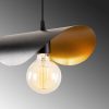 Modern Black & Gold Chandelier, 106 cm | Metal Body, E27