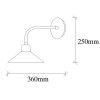 Vintage Copper Wall Lamp, Metal Body, 24x36 cm | E27, IP20