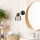 Modern Industrial Wall Lamp, Black & Bronze, 15 cm