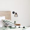 Modern Industrial Wall Lamp, Black & Bronze, 15 cm