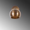 Vintage Copper Wall Lamp, 15x28 cm, Industrial Design