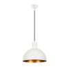 Modern White & Gold Chandelier, 30 cm, Adjustable Height