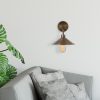 Vintage Industrial Wall Lamp, Brown Iron, 24 cm | E27 Max 40W, Modern Scandinavian Design