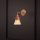 Modern Copper Wall Lamp, Metal & Glass, 28 cm Height