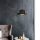 Modern Black Chandelier, 30 cm, Metal Body, E27 Socket