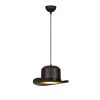 Modern Black Chandelier, 30 cm, Metal Body, E27 Socket