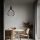Modern Black Chandelier, Iron Body, Adjustable Height