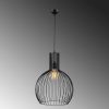 Modern Black Chandelier, Iron Body, Adjustable Height