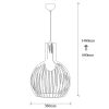 Modern Black Chandelier, Iron Body, Adjustable Height
