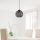 Modern Black Chandelier, Iron Body, Adjustable Height