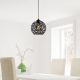 Modern Black Chandelier, Iron Body, Adjustable Height