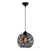 Modern Black Chandelier, Iron Body, Adjustable Height