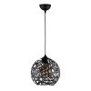Modern Black Chandelier, Iron Body, Adjustable Height