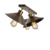 Vintage Industrial Chandelier, Metal Body, 80x24cm
