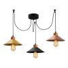 Scandinavian Chandelier, Metal & Wood, 114 x 100 cm
