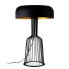 Modern Black & Gold Table Lamp, Iron Body, 57 cm Height