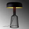 Modern Black & Gold Table Lamp, Iron Body, 57 cm Height