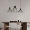 Modern Black Chandelier, Iron Body, Adjustable Height