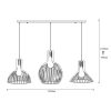Modern Black Chandelier, Iron Body, Adjustable Height