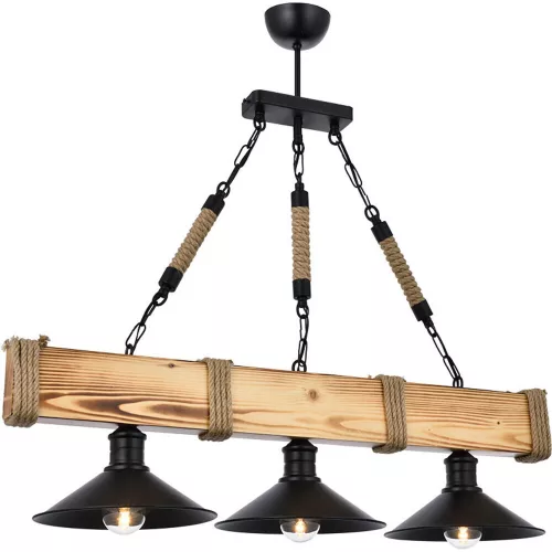 Opviq , 890BCN1120 , Battery , Walnut Black Color , Chandelier , With E27 Socket