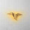 Elegant Gold Wall Lamp, Metal Body, LED 1W, 31x12x16 cm