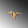 Elegant Gold Wall Lamp, Metal Body, LED 1W, 31x12x16 cm