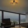 Elegant Black Chandelier, Metal Body, 41cm Width | SMD LED, IP20, Modern Design