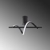 Elegant Black Chandelier, Metal Body, 41cm Width | SMD LED, IP20, Modern Design