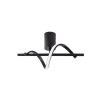 Elegant Black Chandelier, Metal Body, 41cm Width | SMD LED, IP20, Modern Design