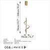 Elegant Gold Chandelier, Metal Body, 50-100 cm Height
