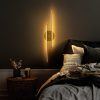 Elegant Gold Wall Lamp, Metal Body, 86 cm Height | LED 16W 3000K | Modern Design for Home & Office