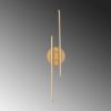 Elegant Gold Wall Lamp, Metal Body, 86 cm Height | LED 16W 3000K | Modern Design for Home & Office