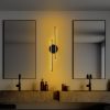 Elegant Black Wall Lamp, Metal Body, 86 cm Height | LED 16W 3000K, Modern Design for Home & Office