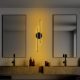 Elegant Black Wall Lamp, Metal Body, 86 cm Height | LED 16W 3000K, Modern Design for Home & Office