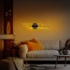 Elegant Black Wall Lamp, Metal Body, 86 cm Height | LED 16W 3000K, Modern Design for Home & Office