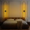 Elegant Black Wall Lamp, Metal Body, 86 cm Height | LED 16W 3000K, Modern Design for Home & Office