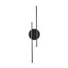 Elegant Black Wall Lamp, Metal Body, 86 cm Height | LED 16W 3000K, Modern Design for Home & Office