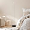 Elegant Black Floor Lamp, 153 cm Height | Metal Body, LED 36W